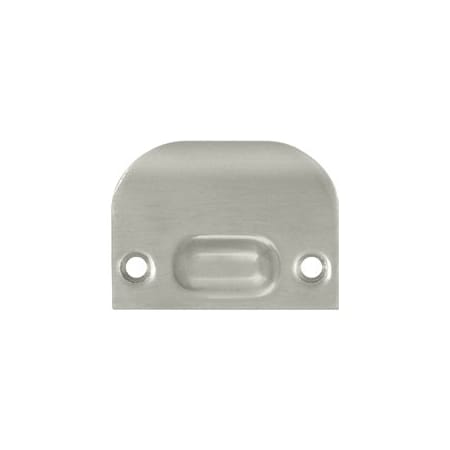 Deltana Solid Brass Full Lip Strike Plate, Brushed Nickel Finish, 10PK FLSP335U15-XCP10
